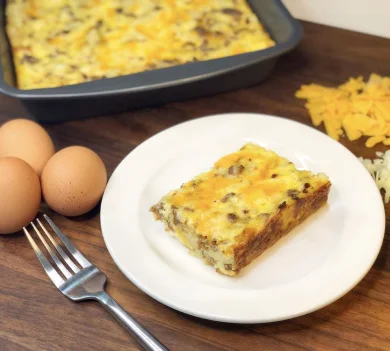 Sausage & Hash brown bake