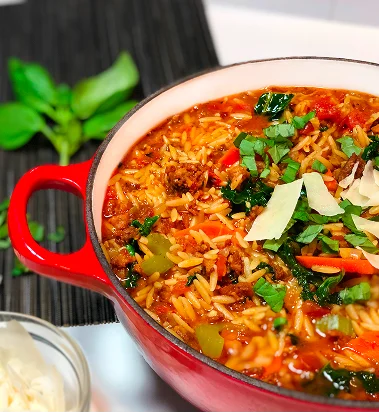 Italian Orzo Soup