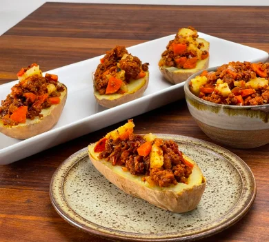 Overstuffed Sweet Potatoes