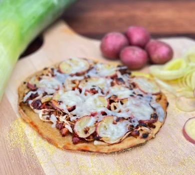 Potato, Leek & Italian Pizza