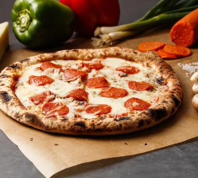 Wood-Fired Pepperoni Pizza